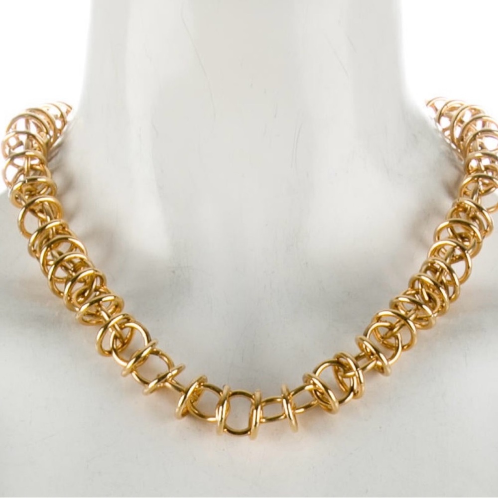 Kenneth Jay Lane Gold-Tone Spiral Necklace